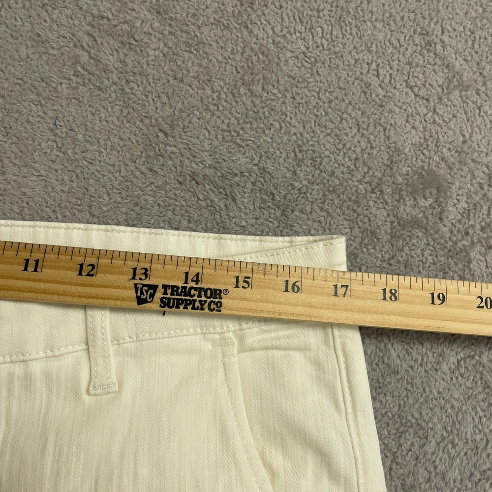 NEW Ella Moss Women's Size 12 Wide Leg Crop Pants Cream Cotton Blend - Picture 9 of 12